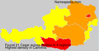 Surname Cesar in Austria Surname Cesar in Austria