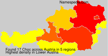Surname Choc in Austria Surname Choc in Austria