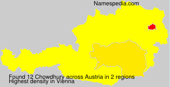 Surname Chowdhury in Austria Surname Chowdhury in Austria