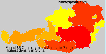 Surname Christof in Austria Surname Christof in Austria