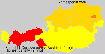 Surname Corazza in Austria Surname Corazza in Austria