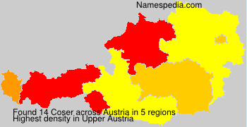 Surname Coser in Austria Surname Coser in Austria