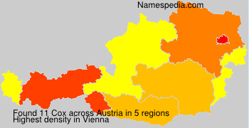 Surname Cox in Austria Surname Cox in Austria
