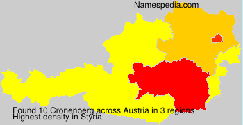 Surname Cronenberg in Austria Surname Cronenberg in Austria