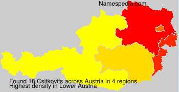 Surname Csitkovits in Austria Surname Csitkovits in Austria