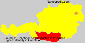 Surname Czechner in Austria