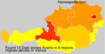 Surname Dajic in Austria Surname Dajic in Austria