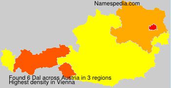Surname Dal in Austria Surname Dal in Austria