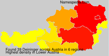 Surname Deininger in Austria Surname Deininger in Austria