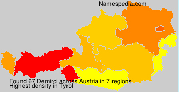 Surname Demirci in Austria Surname Demirci in Austria