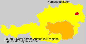 Surname Deml in Austria Surname Deml in Austria