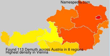 Surname Demuth in Austria Surname Demuth in Austria