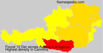 Surname Der in Austria Surname Der in Austria
