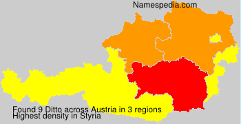 Surname Ditto in Austria Surname Ditto in Austria