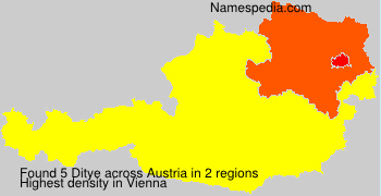 Surname Ditye in Austria Surname Ditye in Austria