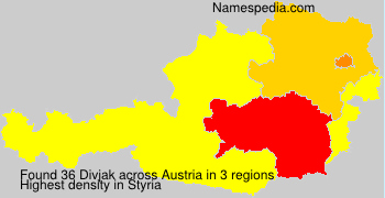 Surname Divjak in Austria Surname Divjak in Austria