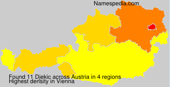Surname Djekic in Austria Surname Djekic in Austria
