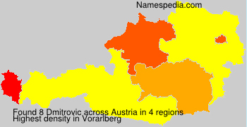 Surname Dmitrovic in Austria