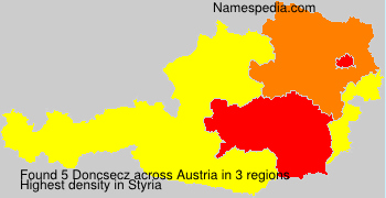 Surname Doncsecz in Austria Surname Doncsecz in Austria