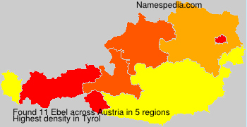 Surname Ebel in Austria Surname Ebel in Austria