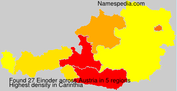 Surname Einoder in Austria Surname Einoder in Austria