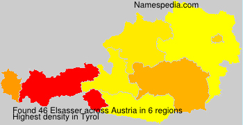 Surname Elsasser in Austria