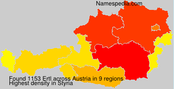 Surname Ertl in Austria Surname Ertl in Austria