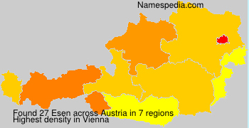 Surname Esen in Austria Surname Esen in Austria