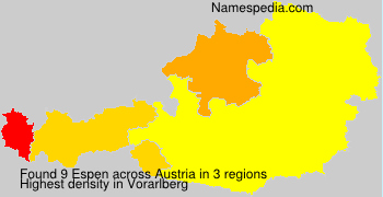 Surname Espen in Austria Surname Espen in Austria