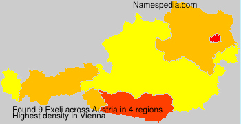 Surname Exeli in Austria Surname Exeli in Austria