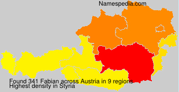 Surname Fabian in Austria