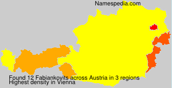 Surname Fabiankovits in Austria Surname Fabiankovits in Austria