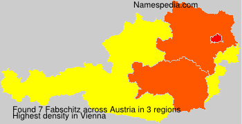 Surname Fabschitz in Austria Surname Fabschitz in Austria