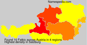 Surname Fatkic in Austria Surname Fatkic in Austria