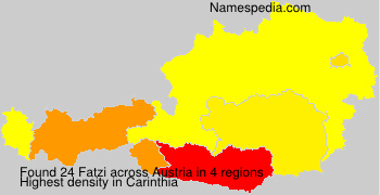 Surname Fatzi in Austria Surname Fatzi in Austria