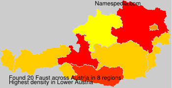 Surname Faust in Austria Surname Faust in Austria