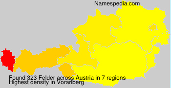 Surname Felder in Austria Surname Felder in Austria
