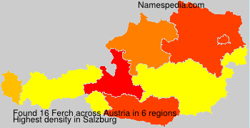 Surname Ferch in Austria Surname Ferch in Austria