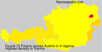 Surname Ferenc in Austria