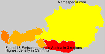 Surname Fertschnig in Austria Surname Fertschnig in Austria