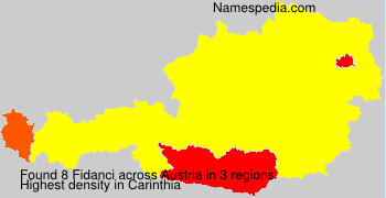 Surname Fidanci in Austria Surname Fidanci in Austria
