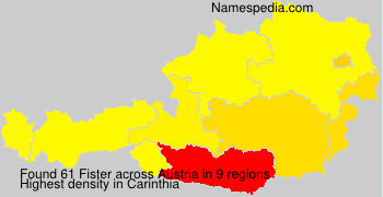 Surname Fister in Austria Surname Fister in Austria