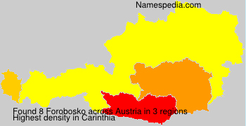 Surname Forobosko in Austria Surname Forobosko in Austria