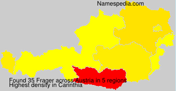 Surname Frager in Austria Surname Frager in Austria