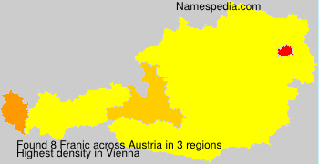 Surname Franic in Austria Surname Franic in Austria