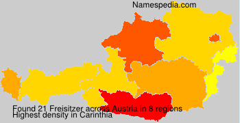 Surname Freisitzer in Austria Surname Freisitzer in Austria