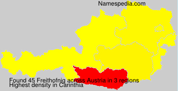 Surname Freithofnig in Austria Surname Freithofnig in Austria