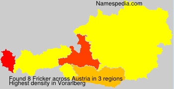 Surname Fricker in Austria Surname Fricker in Austria