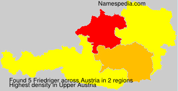 Surname Friedriger in Austria