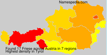 Surname Friese in Austria